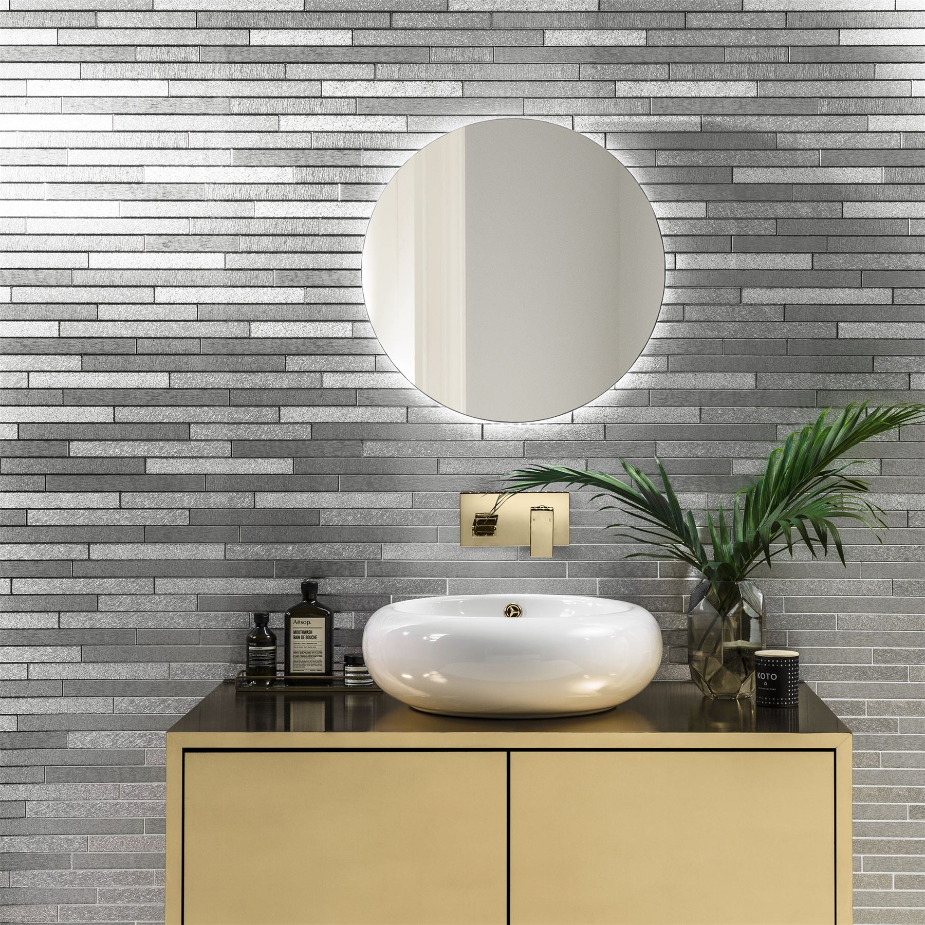 Foil Slate Silver Wallpaper sw9