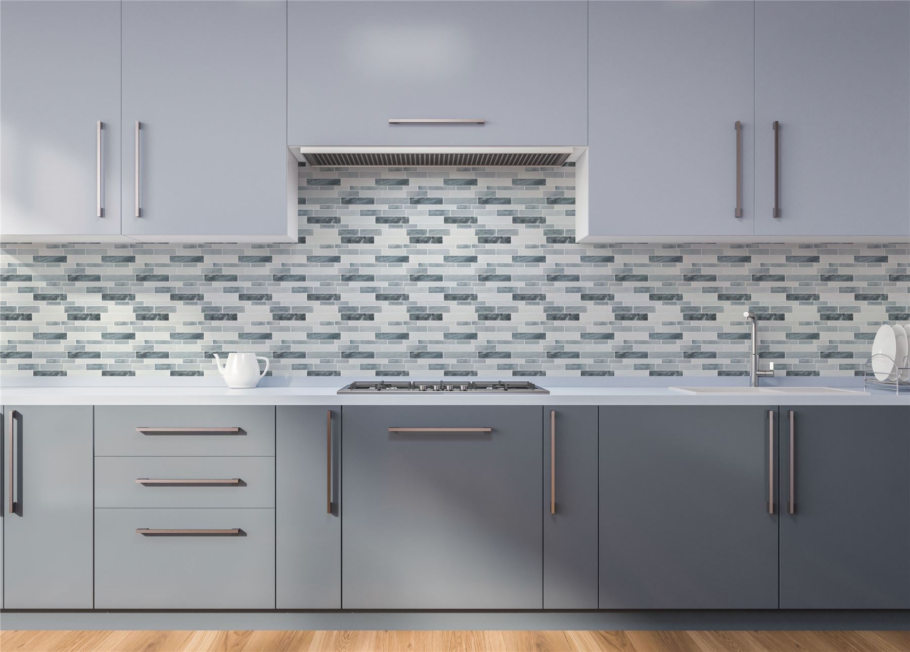 Wall Tile Slate 30.5x30.5cm Grey (5 Tiles Per Pack)