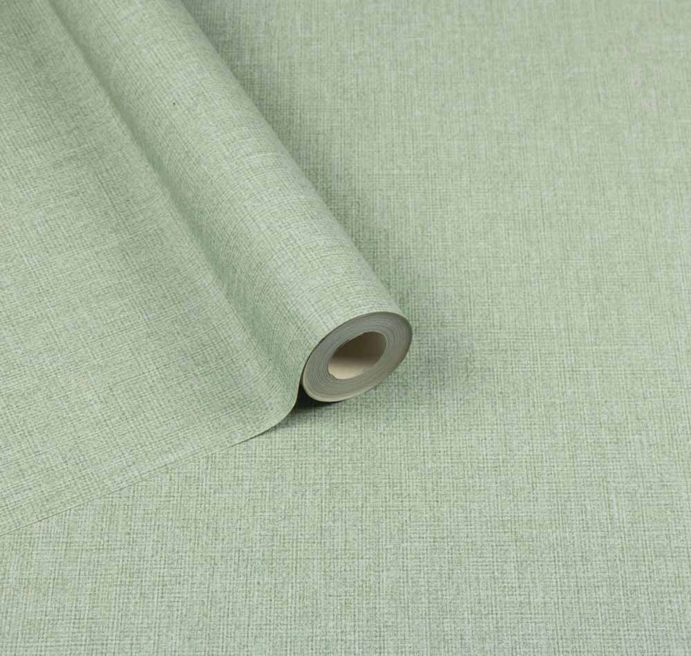 Fabric Texture Sage Wallpaper