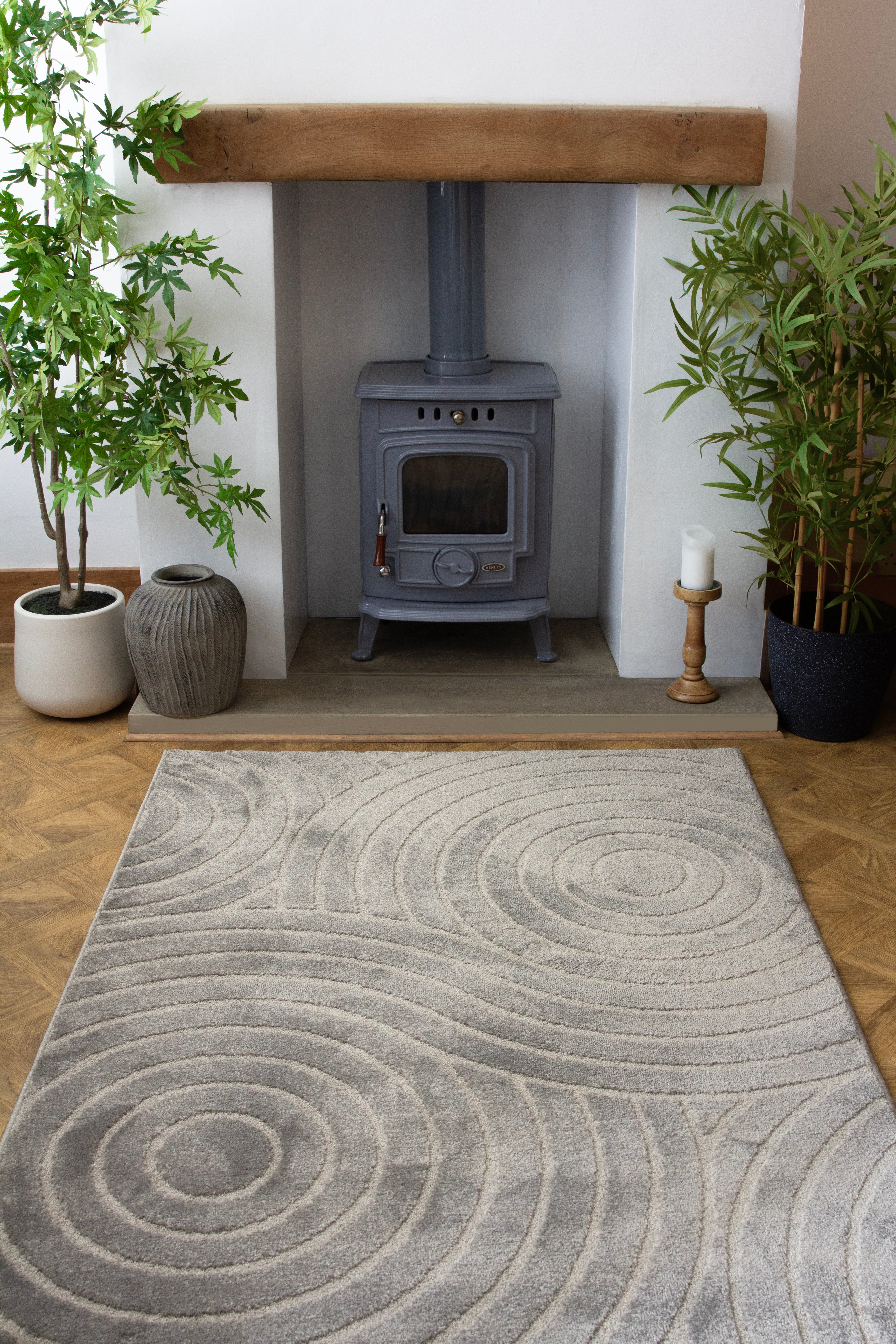 Rhythm Sculpt Grey Rug