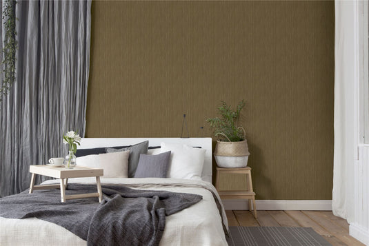 Silk Cascade Antique Gold Wallpaper