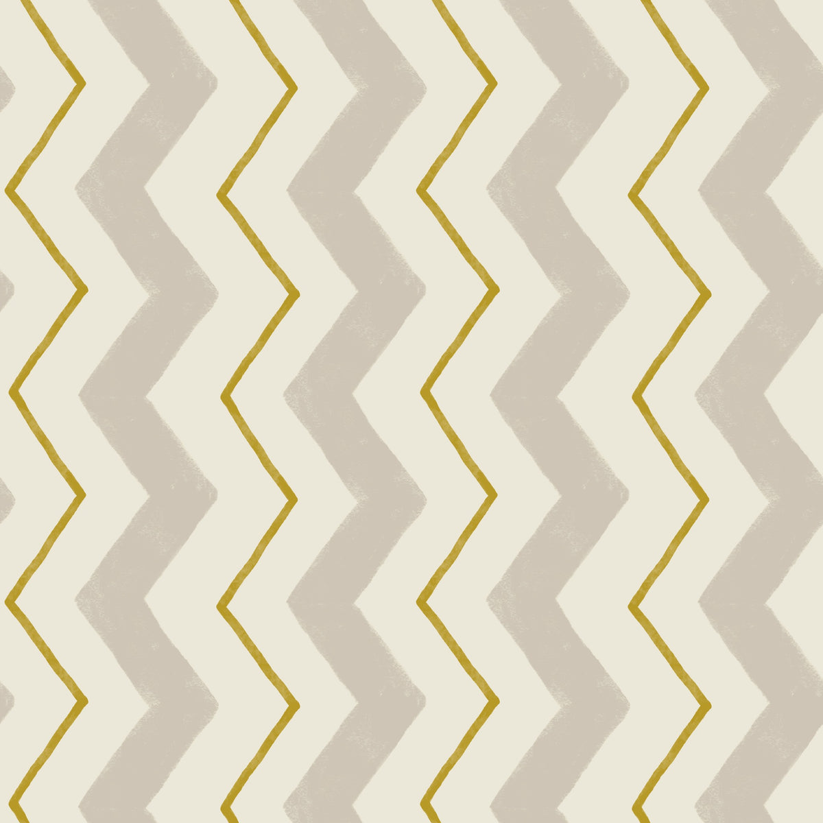 Blitzen Stripe Beige & Yellow Wallpaper