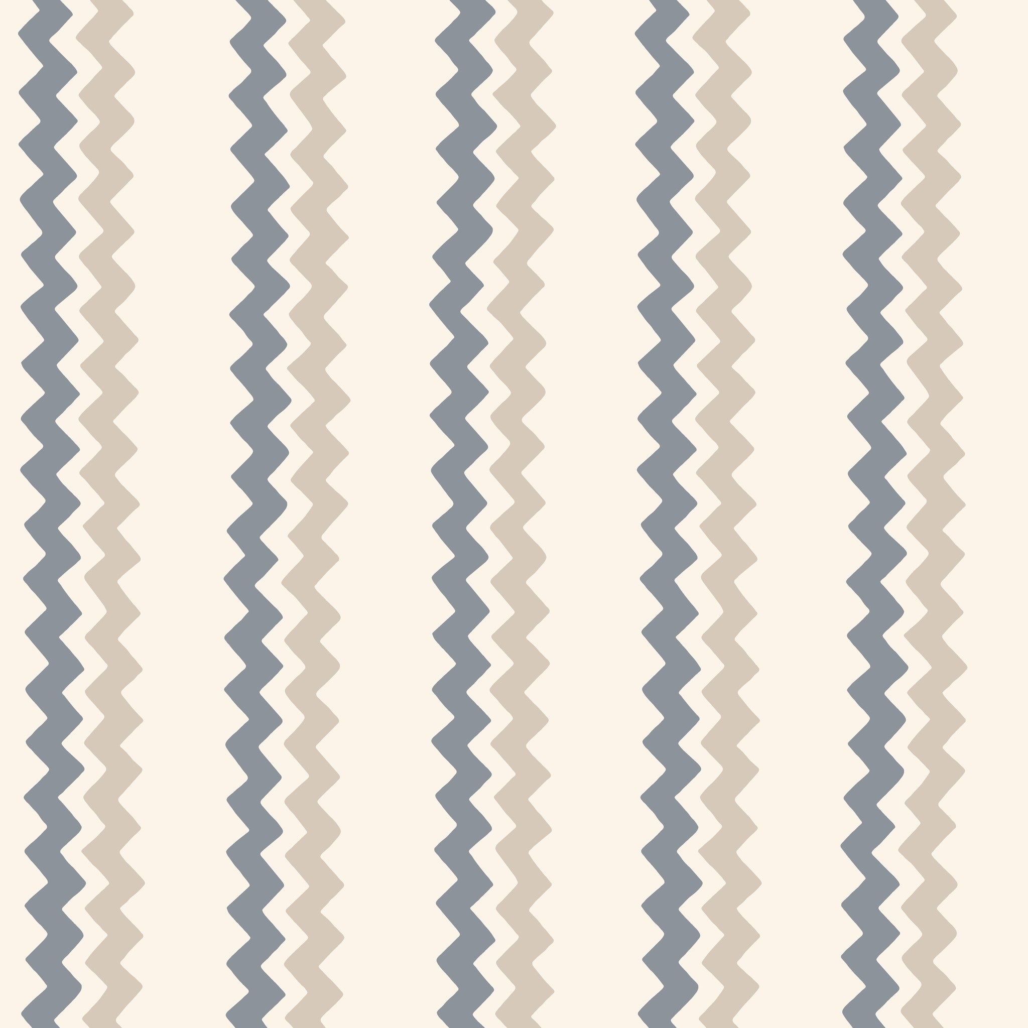 Ziggle Stripe Blue & Grey Wallpaper