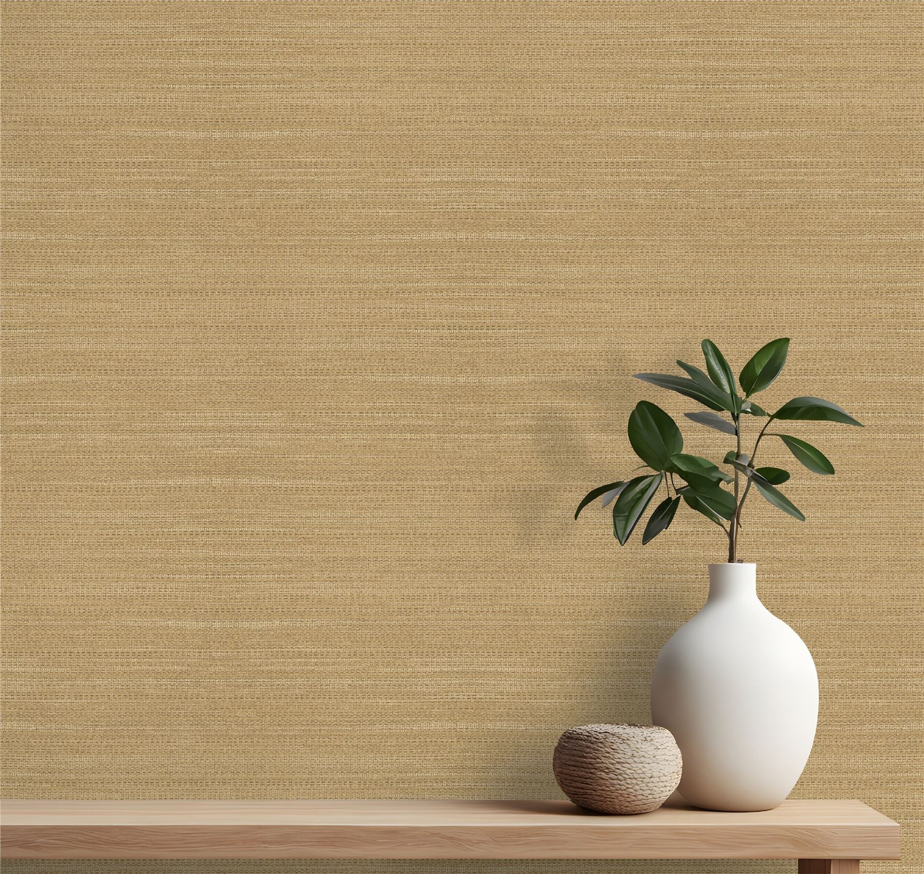 Raffia Texture Rust Wallpaper