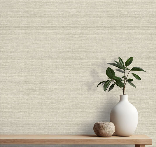Raffia Texture Neutral Wallpaper