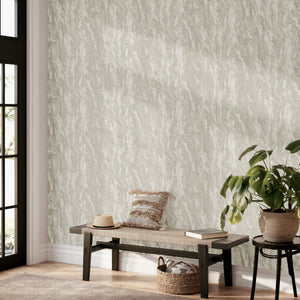 Luxe Texture Soft Silver Wallpaper           