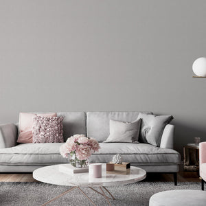 Luxury Plain Soft Silver Wallpaper           