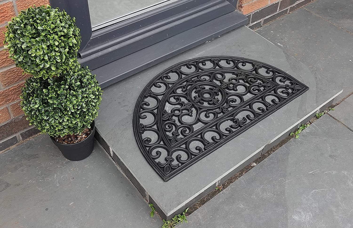 Radcliffe Half Moon Rubber Iron 45x75cm Doormat