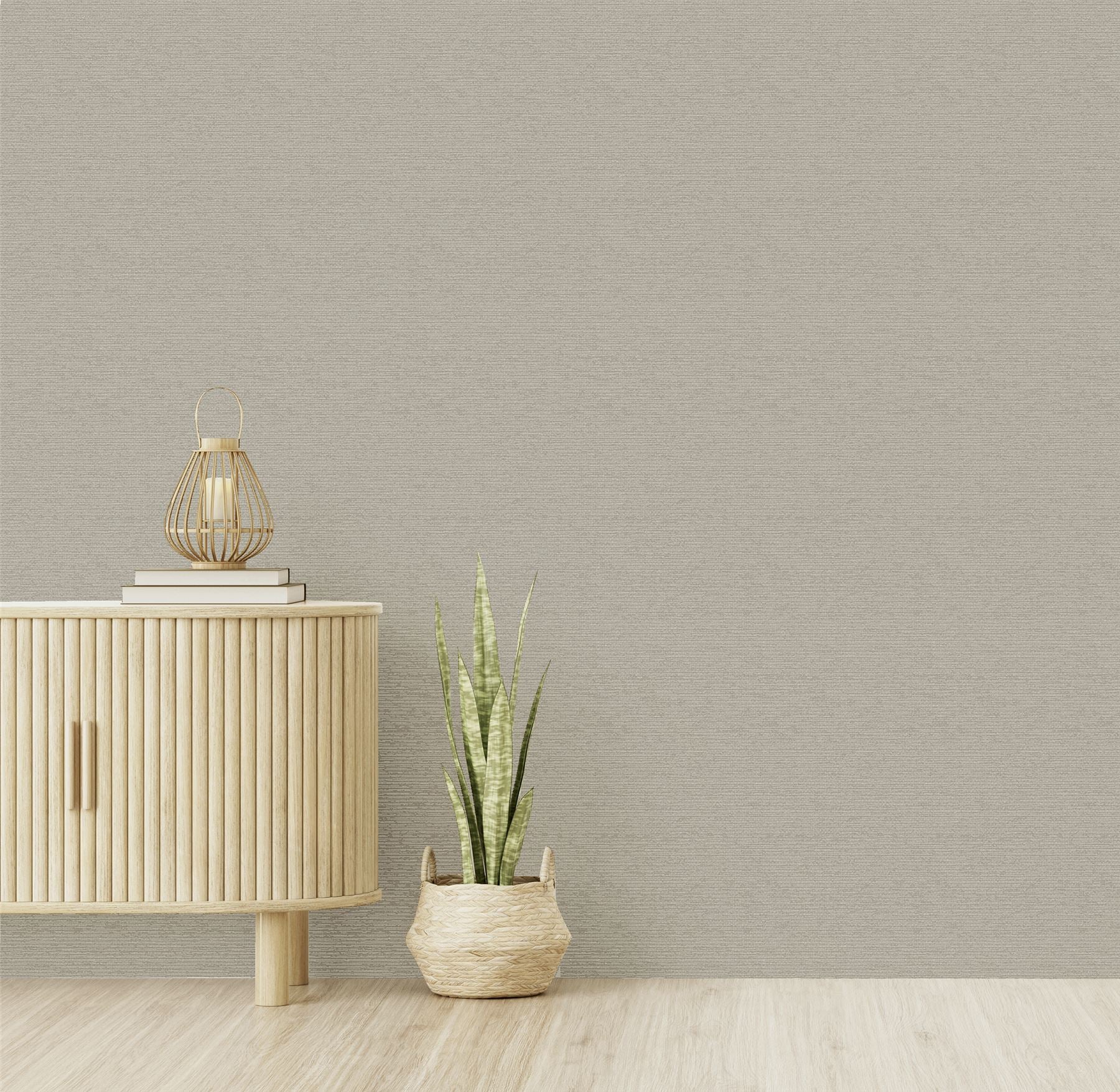Calico Plain Neutral Wallpaper