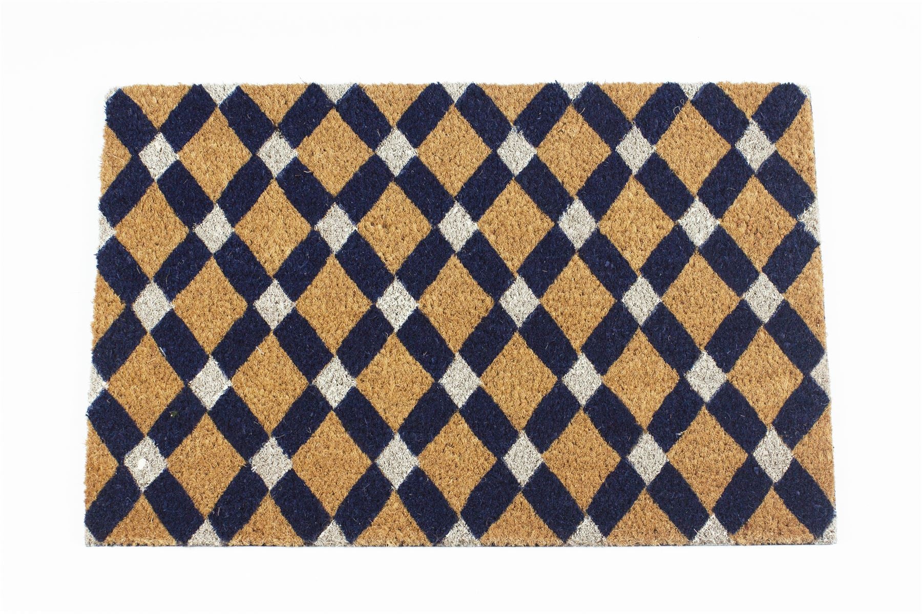 Astley Tile Printed Neutral Doormat  40x60cm