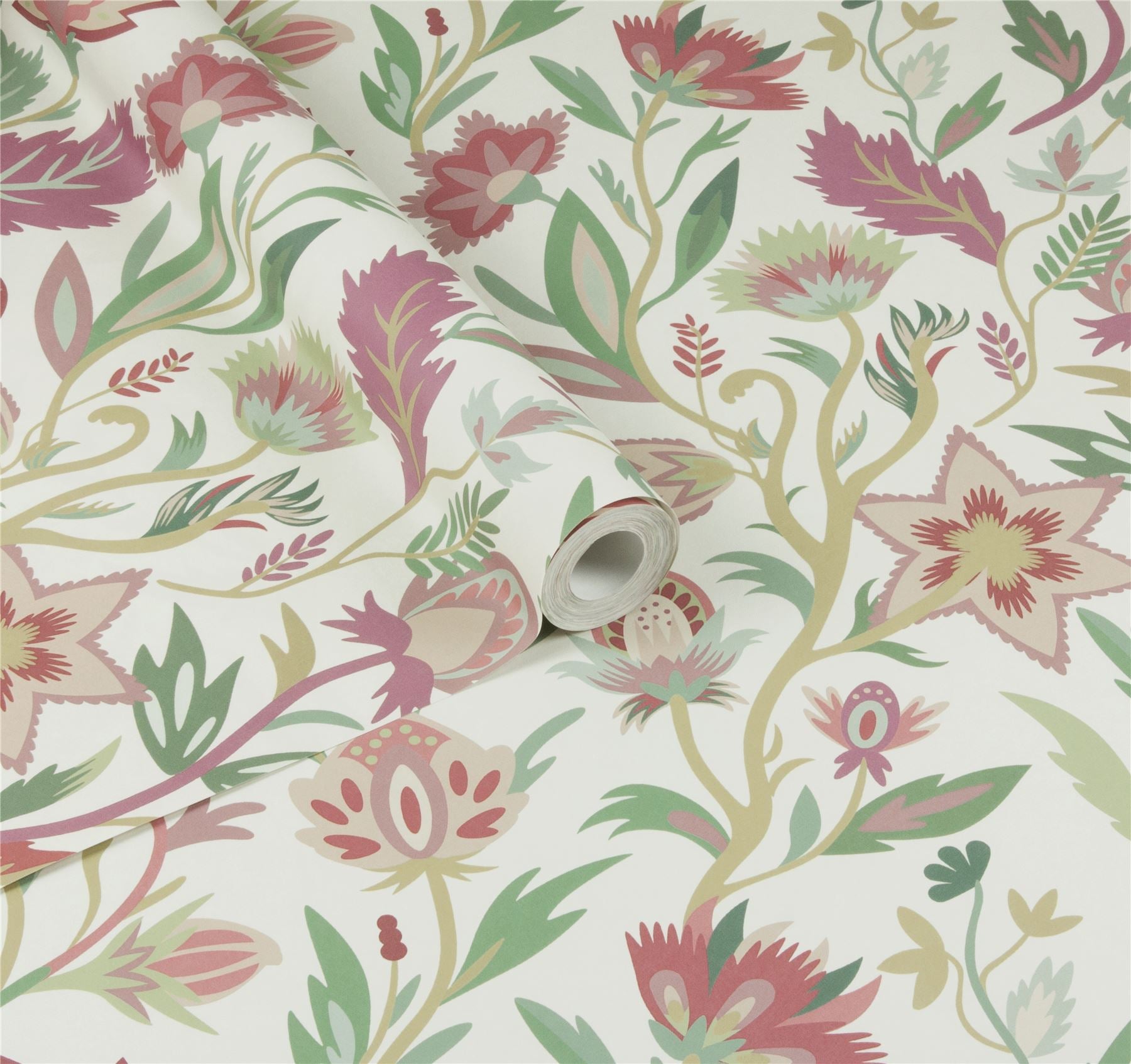 Lush Paradise Pink Wallpaper