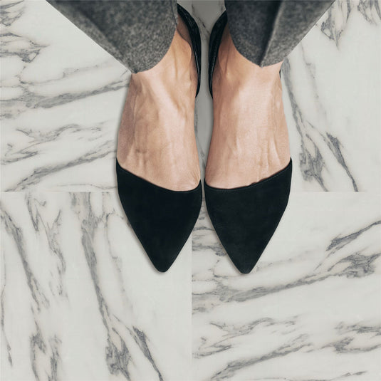 Floor Tile Carrara Marble 30.5x30.5cm Mono (10 Tiles Per Pack) - sw6