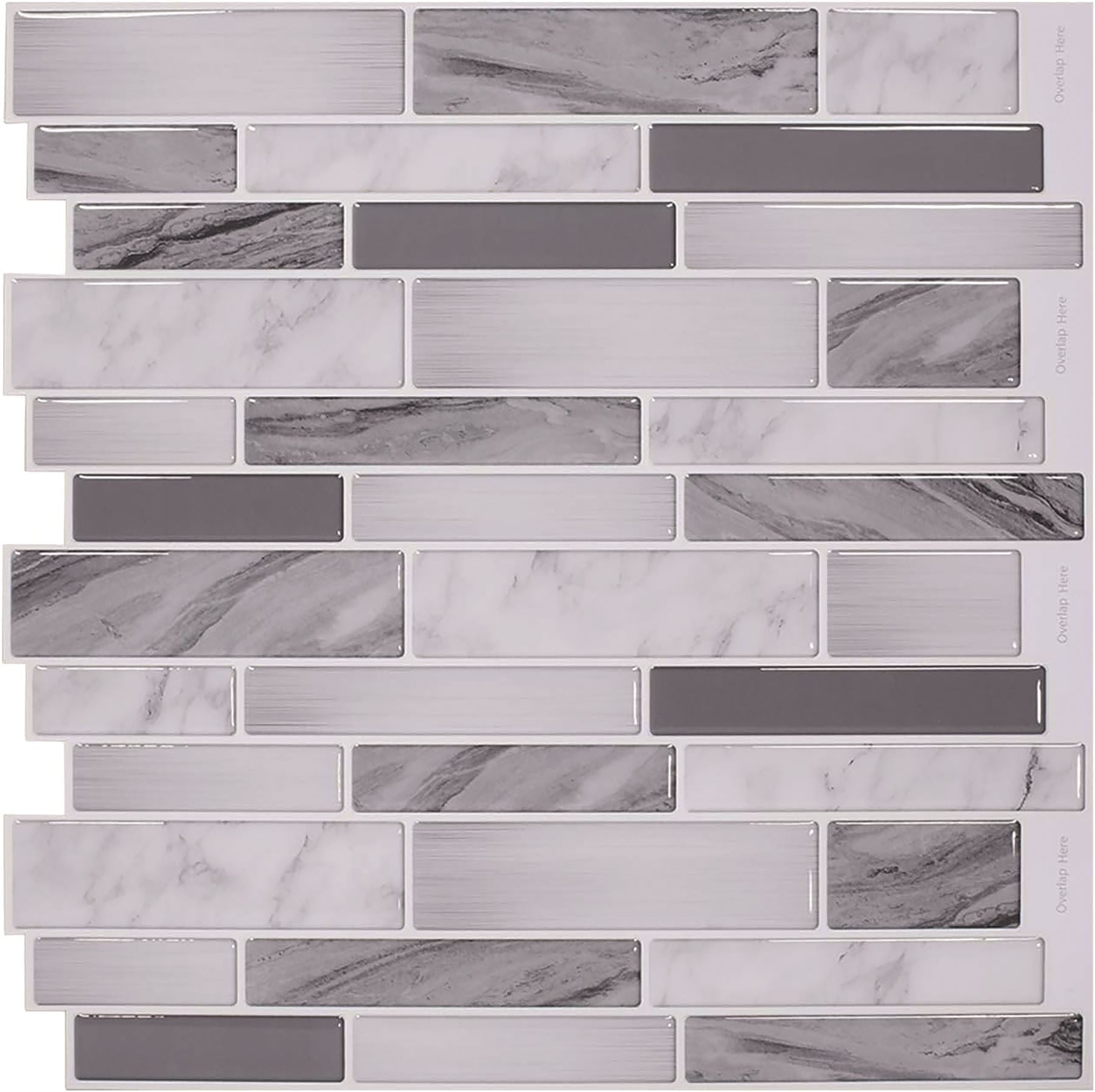 Wall Tile Slate 30.5x30.5cm Grey (5 Tiles Per Pack)
