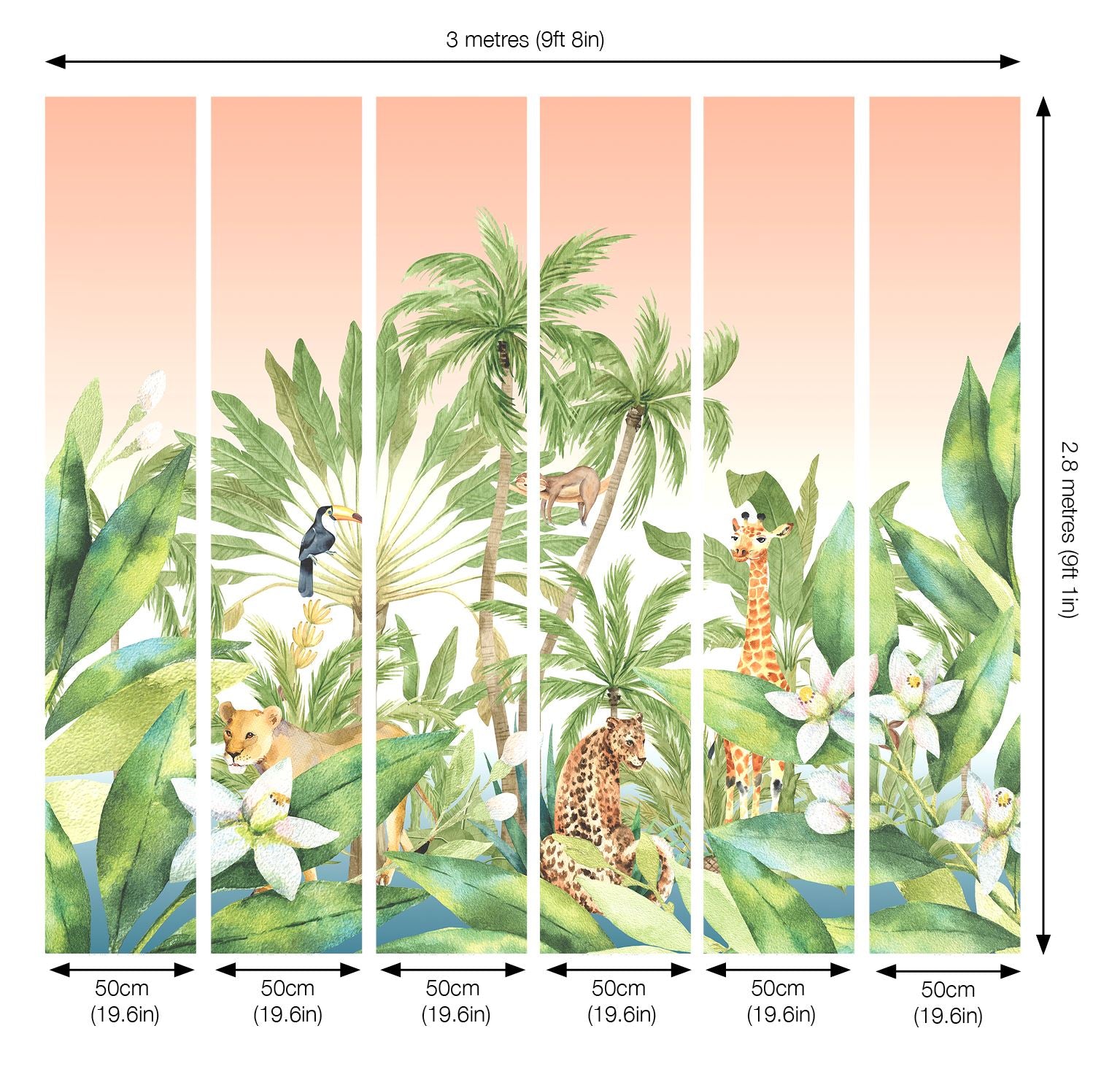 Jungle Time Mural 3 x 2.8m sw12