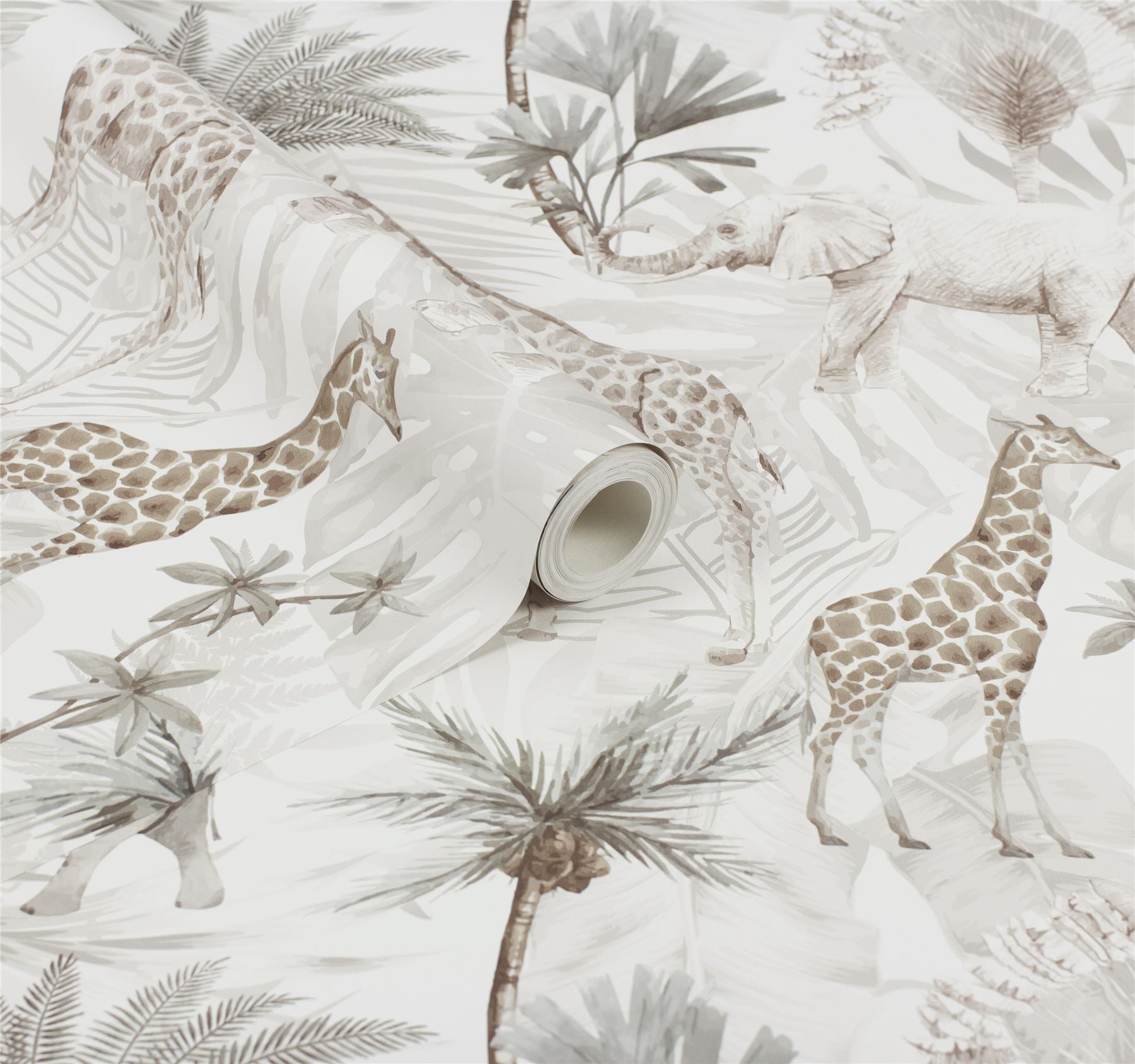 Serengeti Animals Neutral Wallpaper