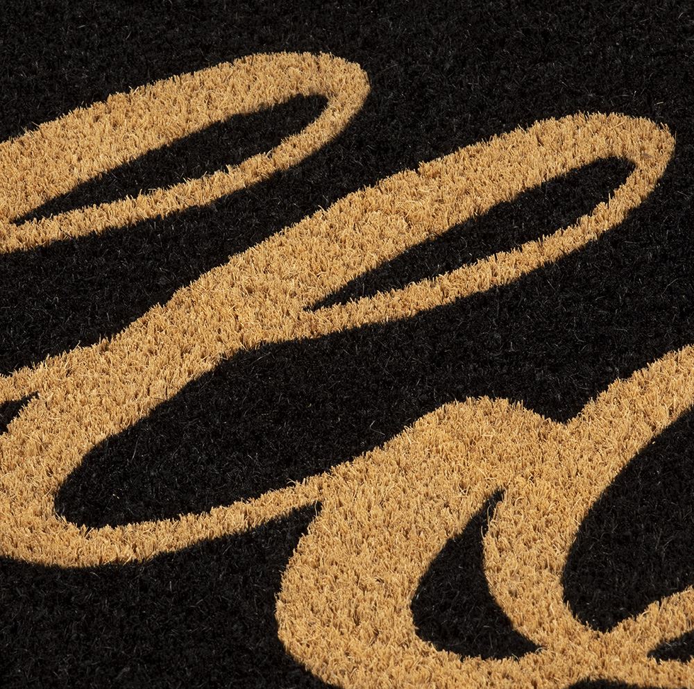 Astley Hello Printed PVC Backed Coir 40x60cm Doormat