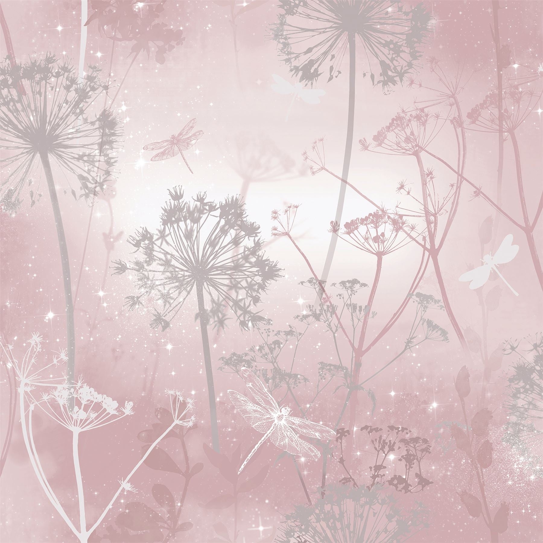 Damselfly Blush Wallpaper