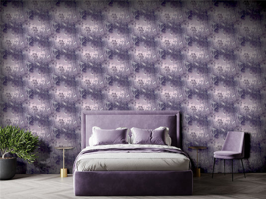 Damselfly Purple Wallpaper