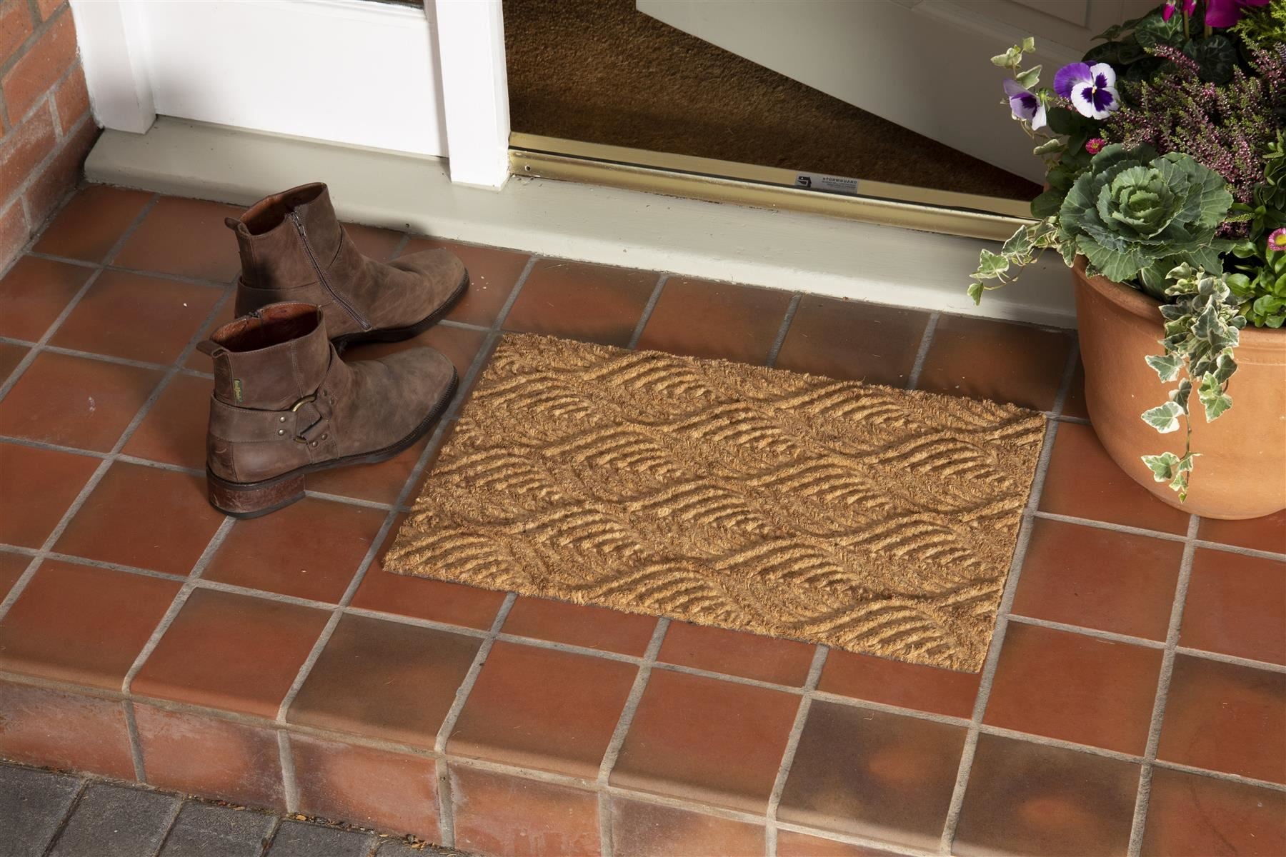 Pride of Place Astley Embossed 40x60cm Ogee Coir Mat