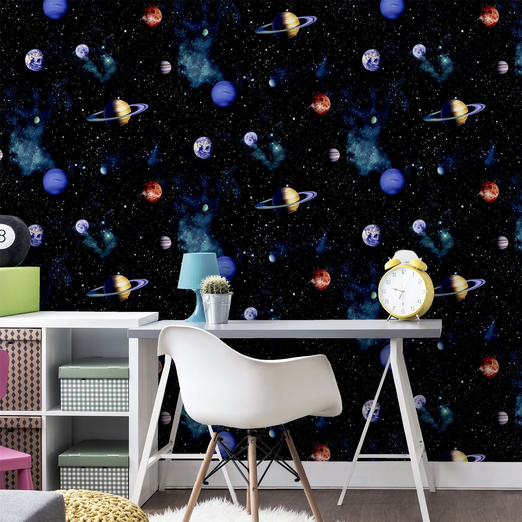 Cosmos Charcoal Wallpaper