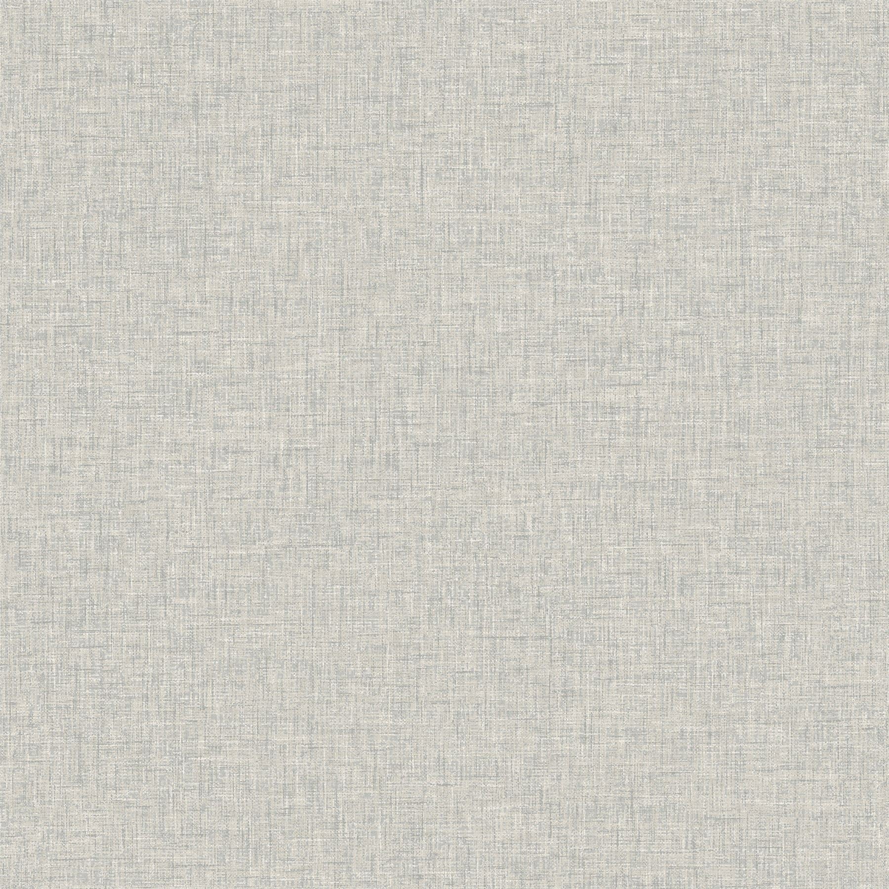 Linen Texture Light Grey Wallpaper