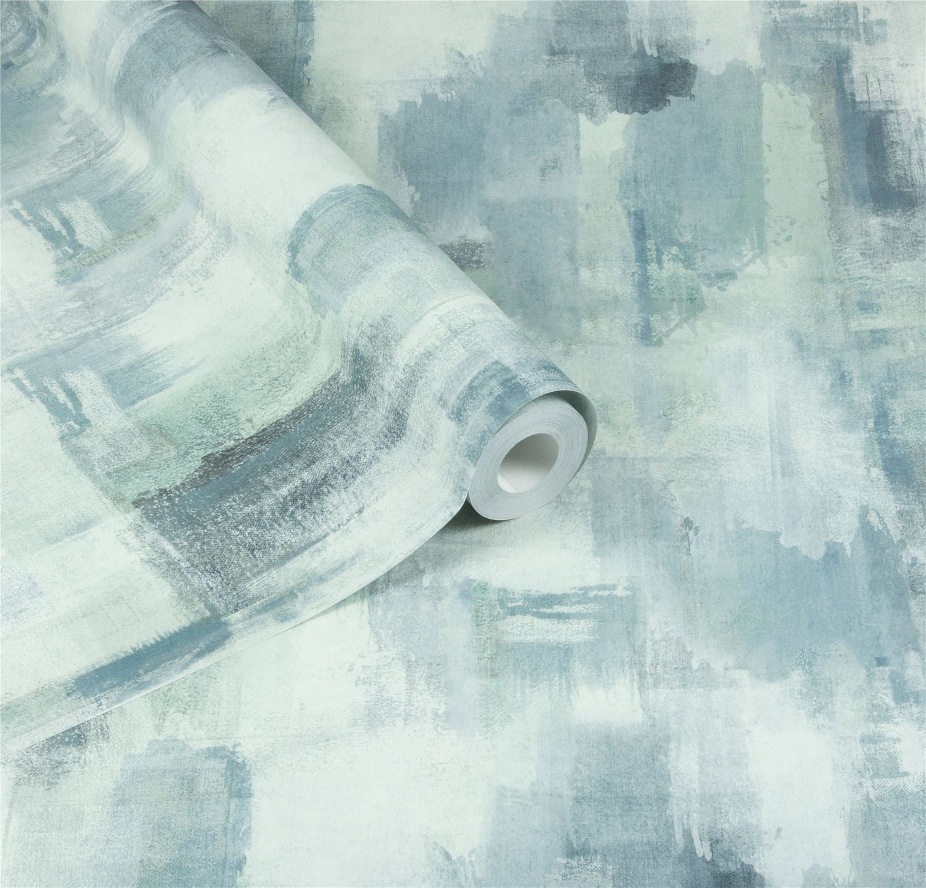 Painterly Pattern Blue Wallpaper