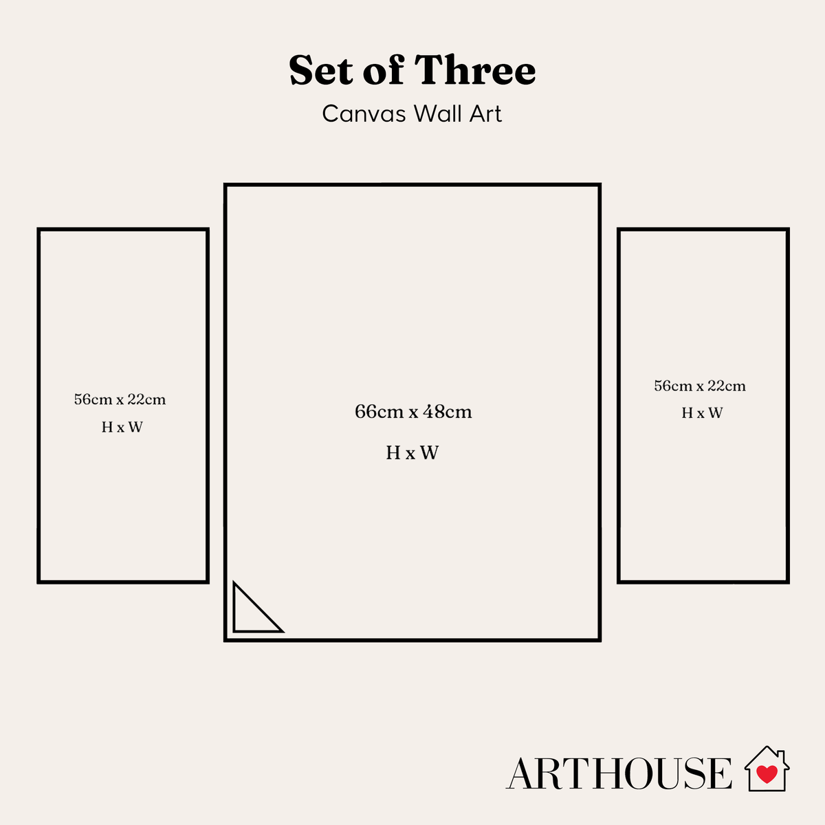 Arthouse Tuscany Flower Market 3 in 1 Canvas Set