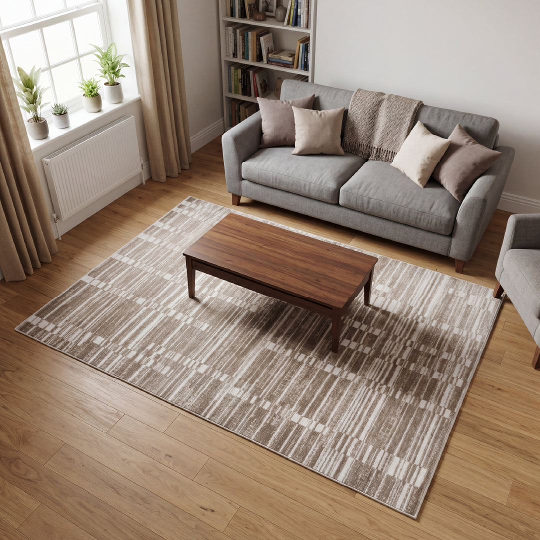 Muse Abstract Natural Rug