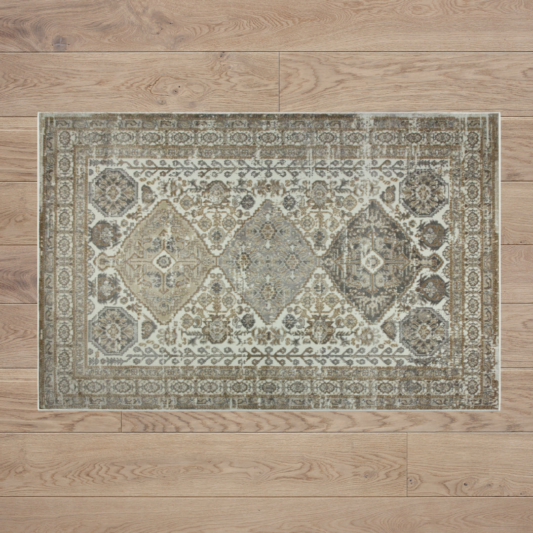 Muse Traditional Diamond Natural Rug