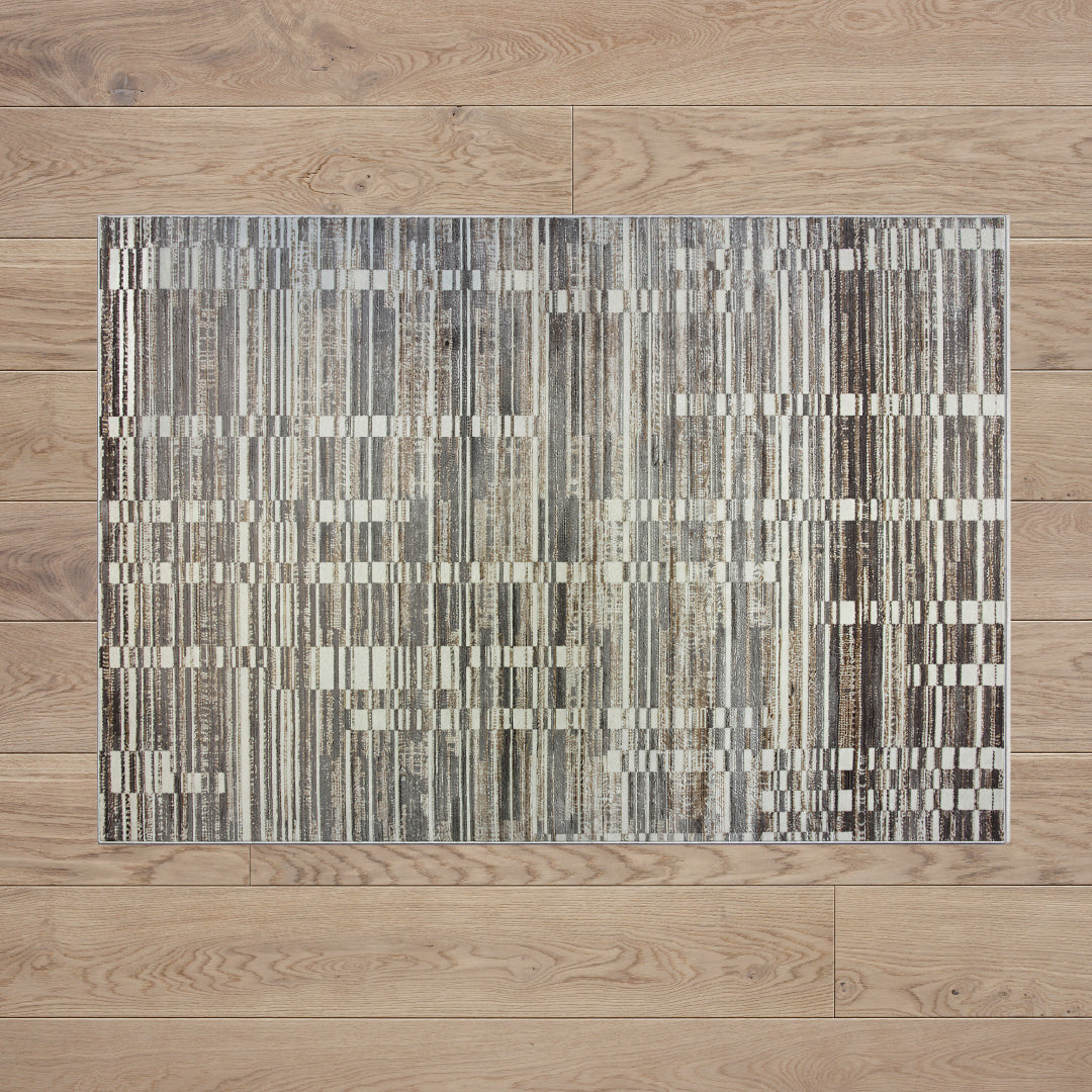 Muse Abstract Grey Rug