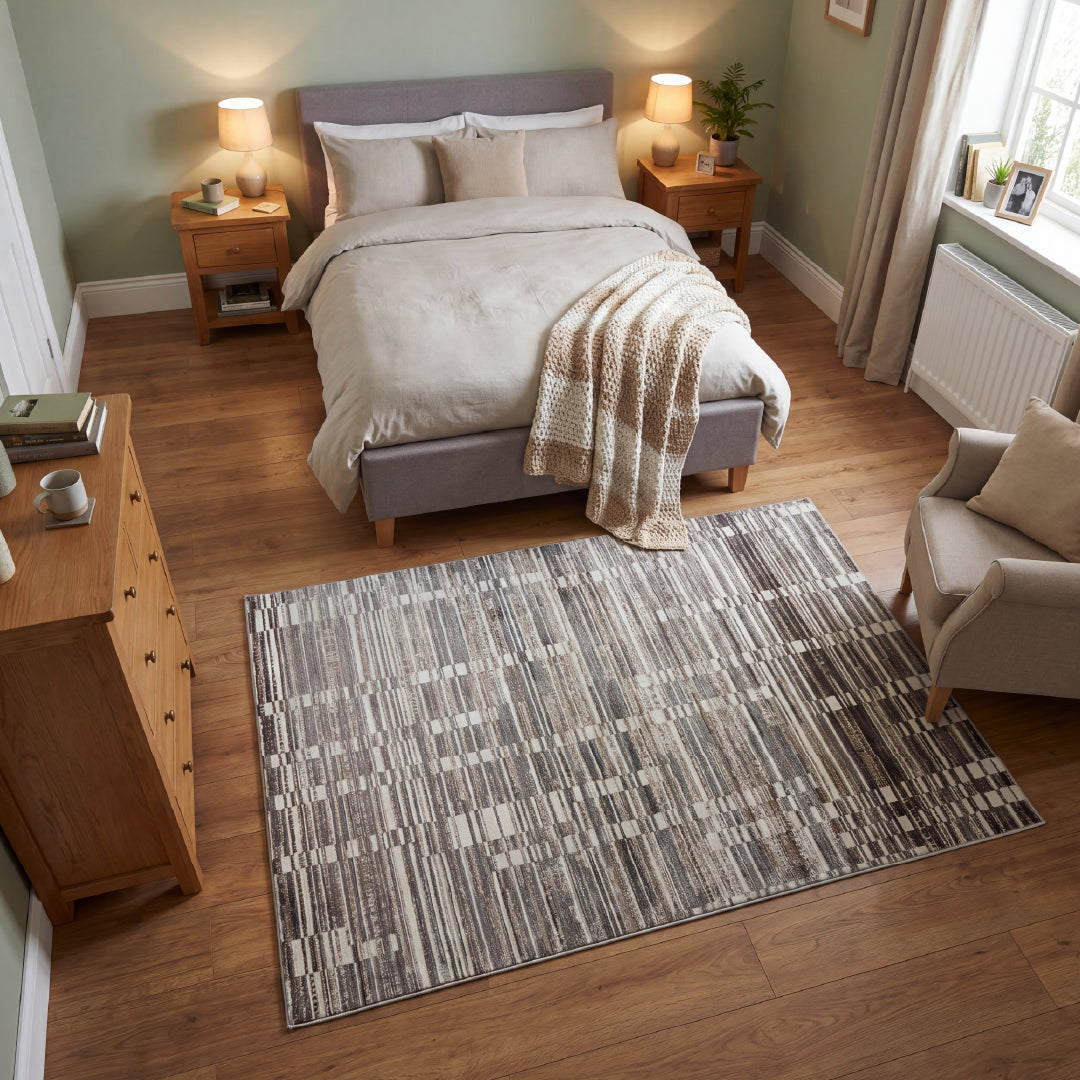 Muse Abstract Grey Rug