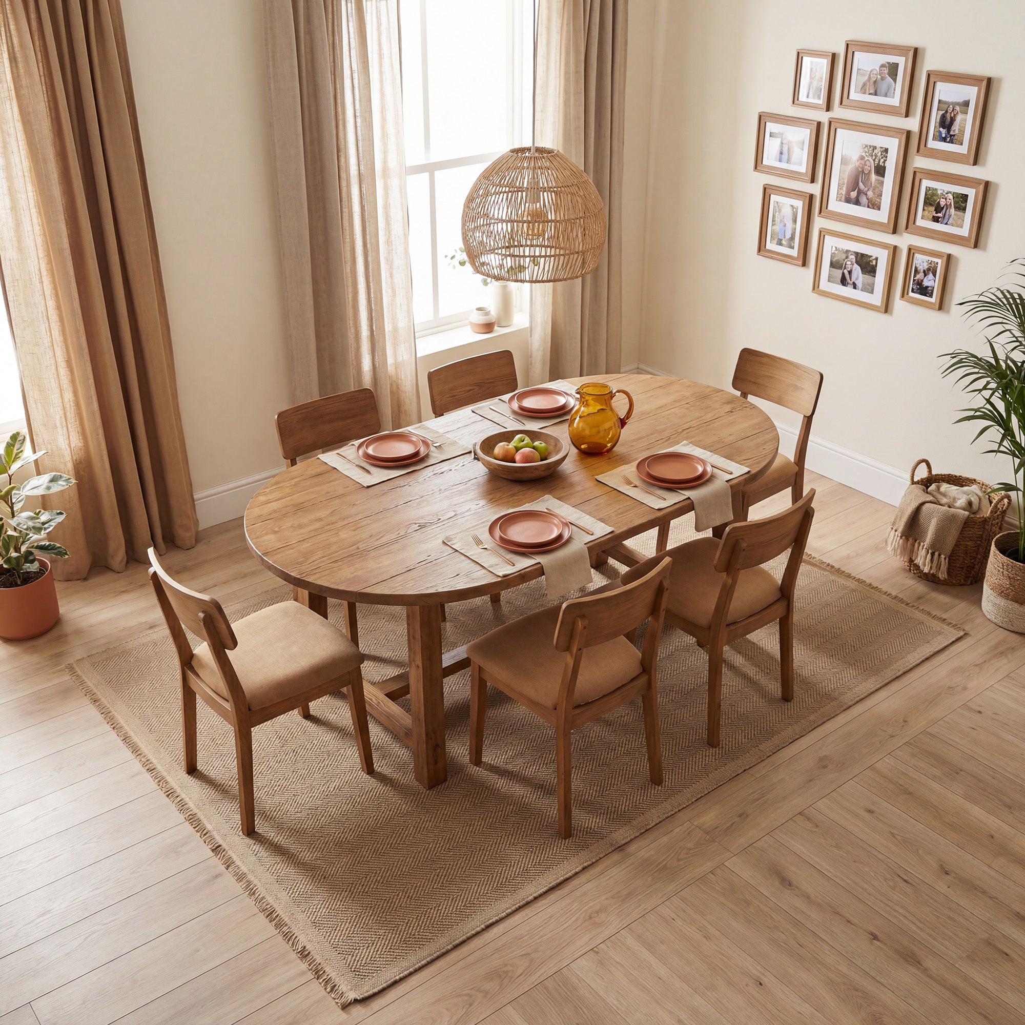 Jute Effect Herringbone Rug