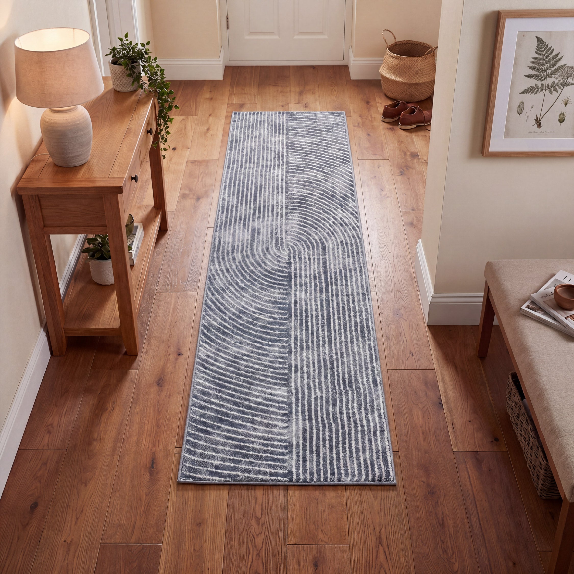 Muse Zen Navy 60 x 230cm Runner