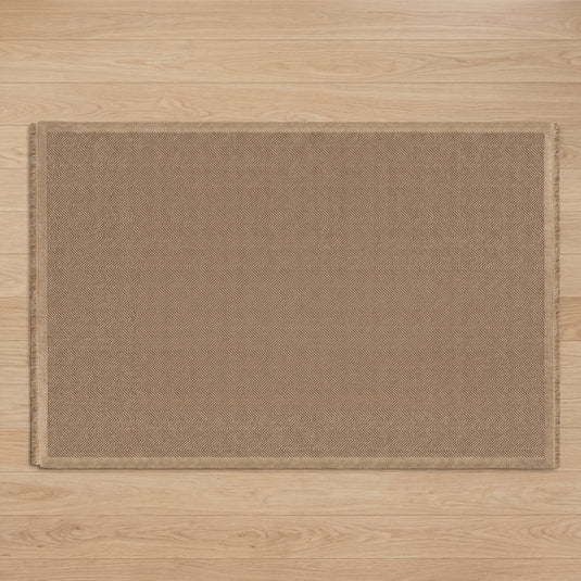 Jute Effect Herringbone Rug