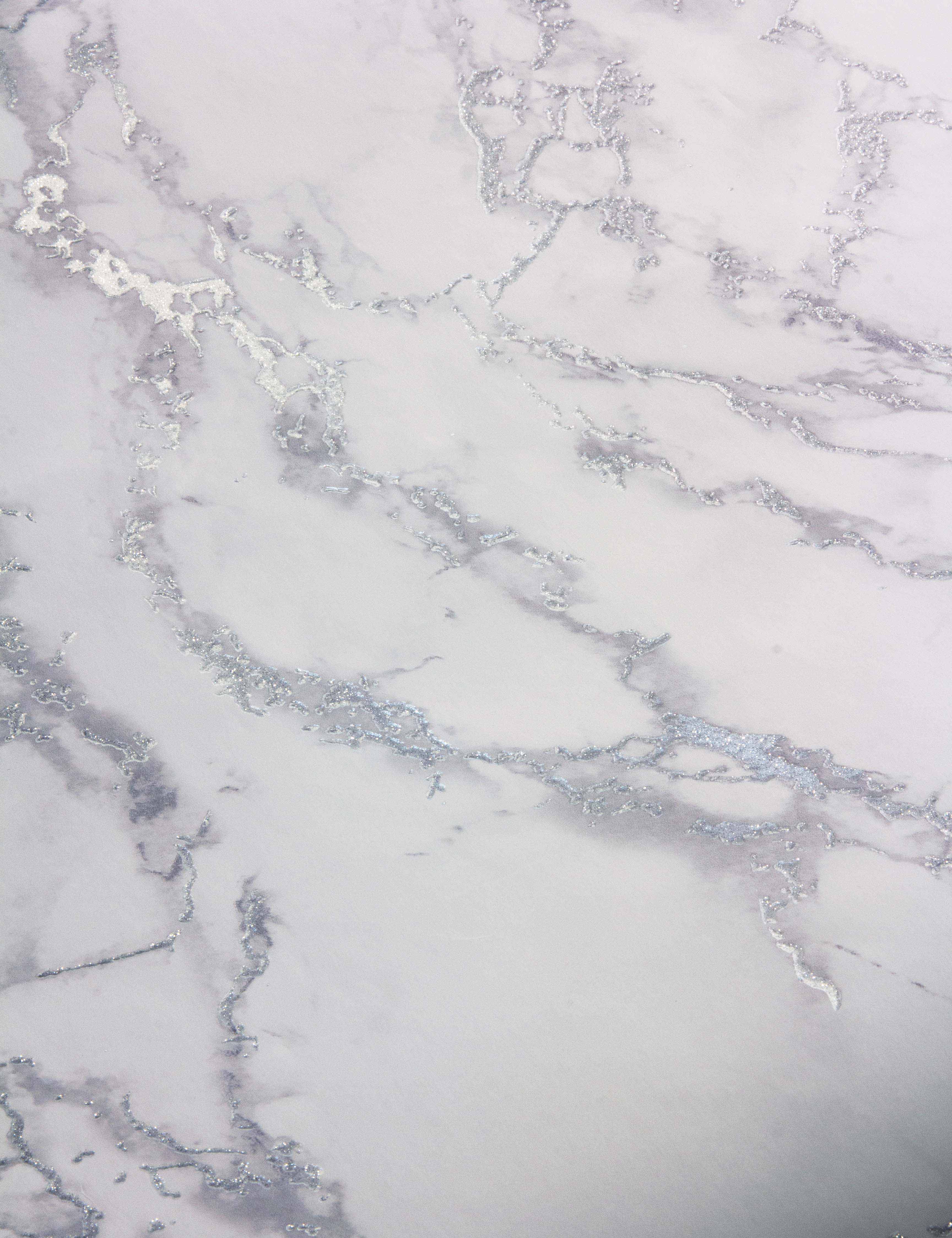 Carrara Marble Silver Wallpaper