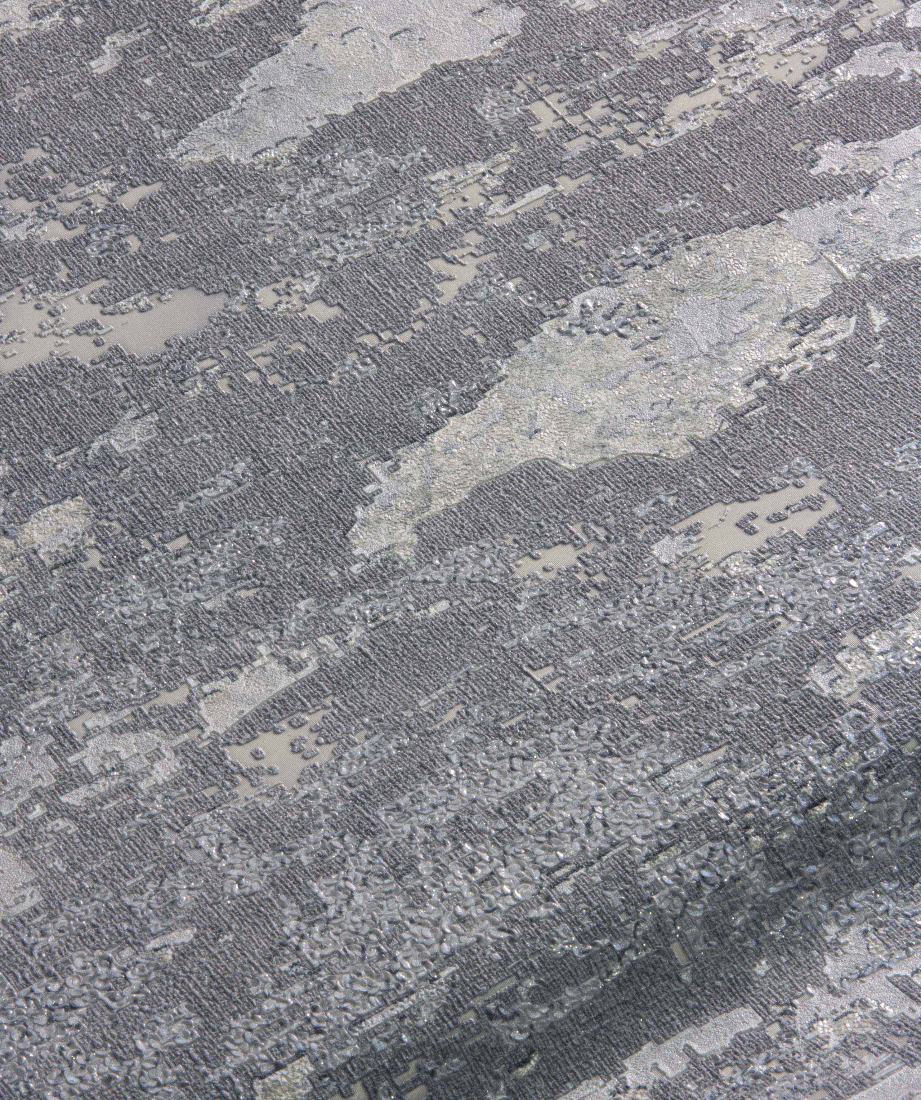 Patina Grey/Silver Wallpaper