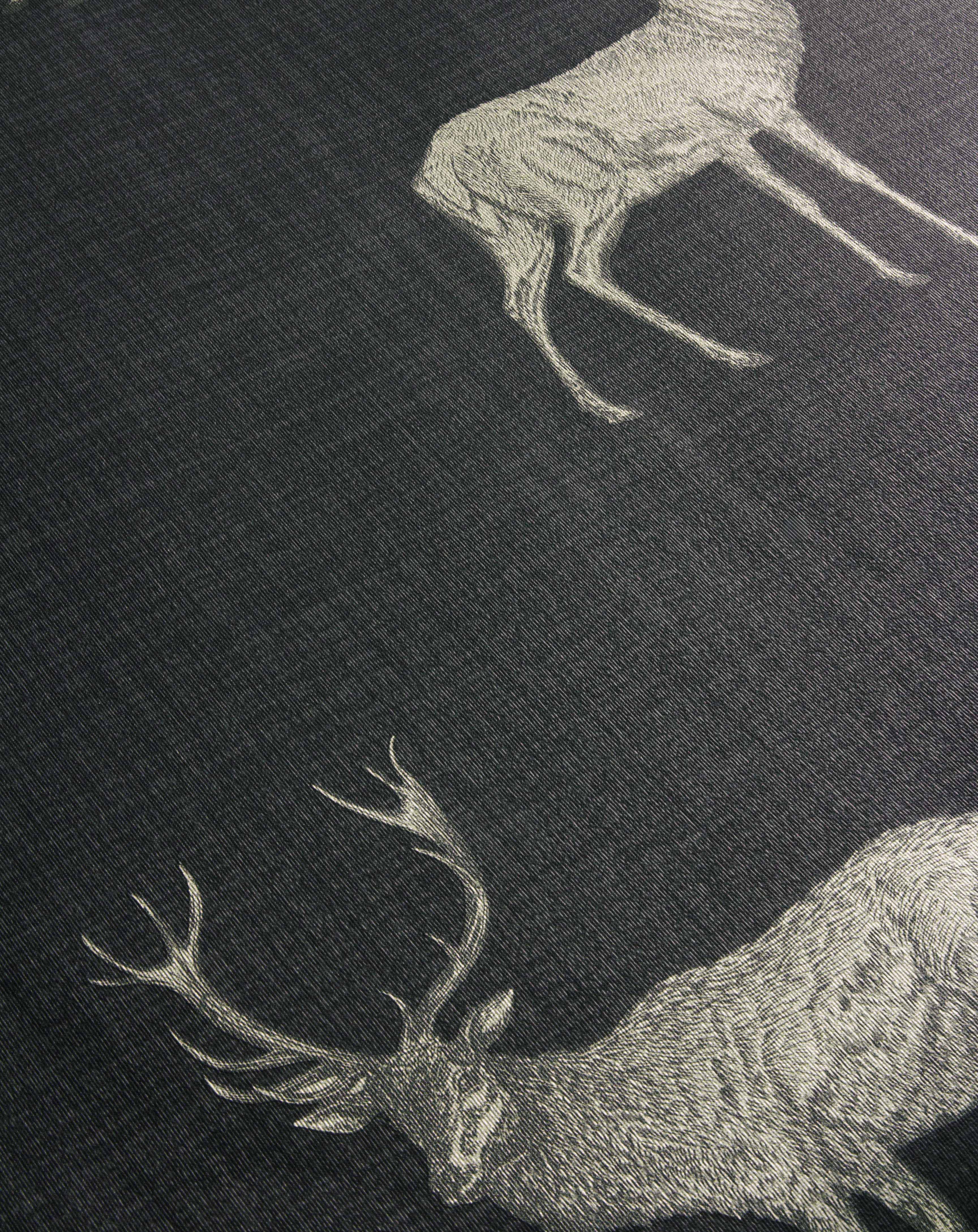 Heritage Stag Charcoal/Copper Wallpaper