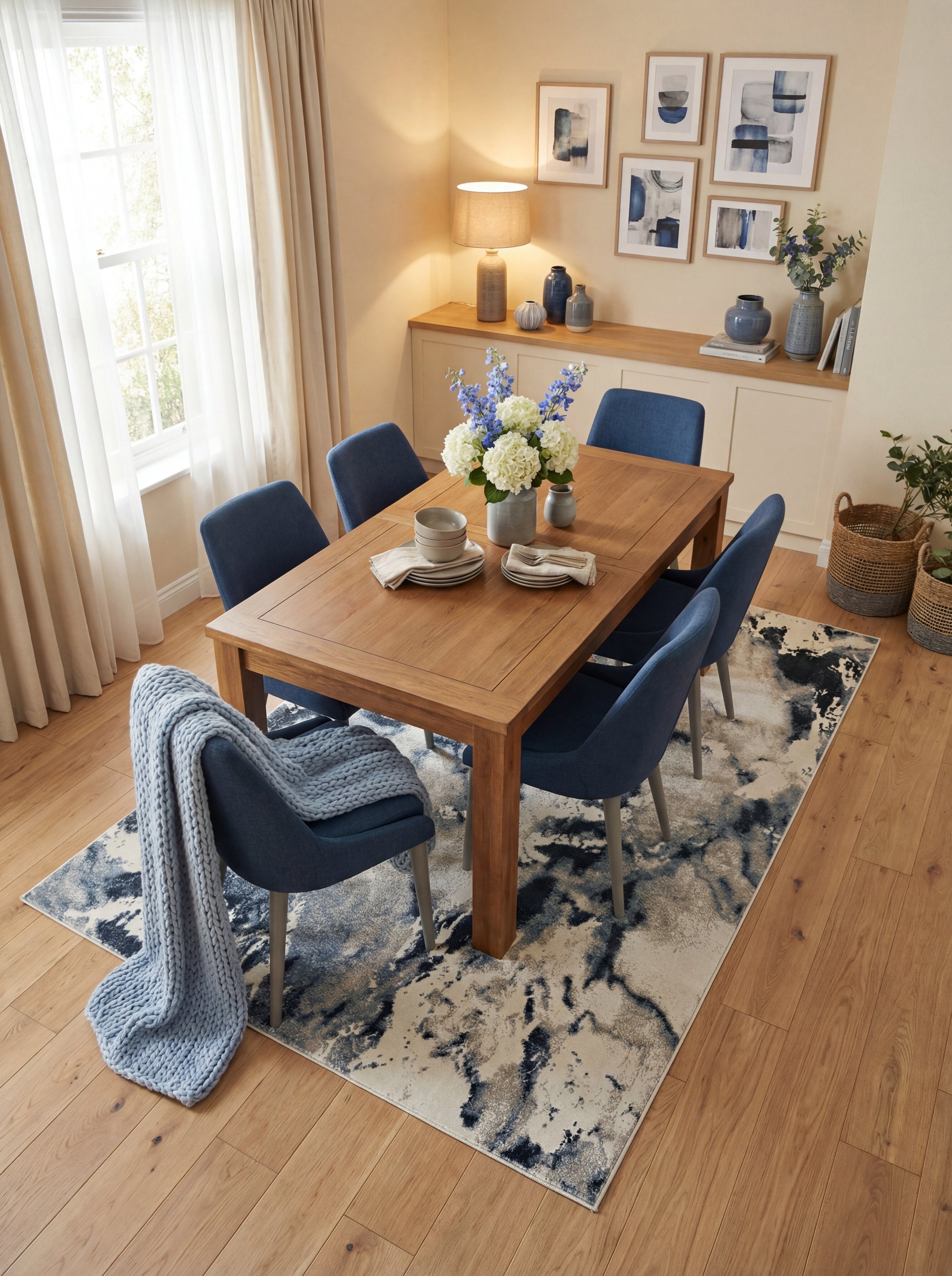 Muse Bahia Marble Navy Rug