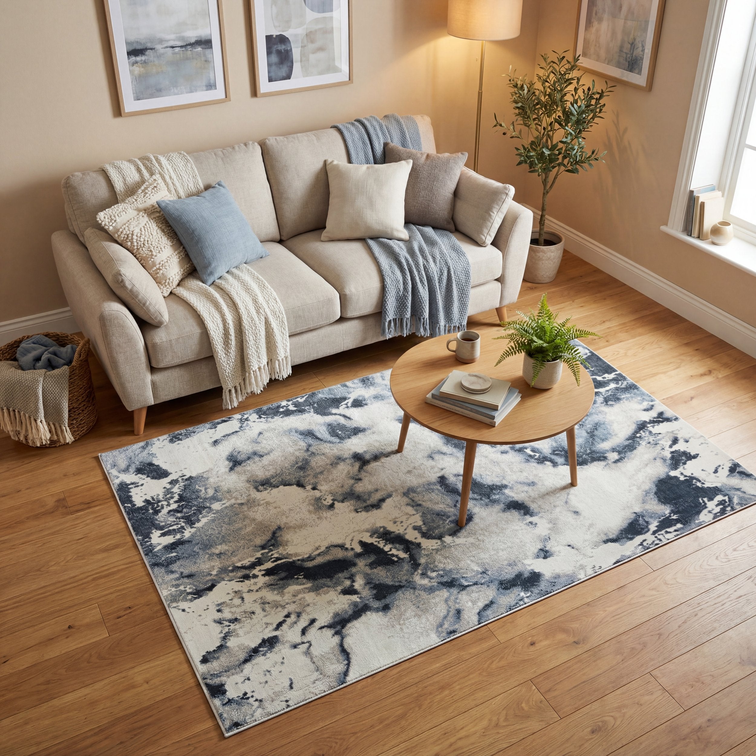 Muse Bahia Marble Navy Rug