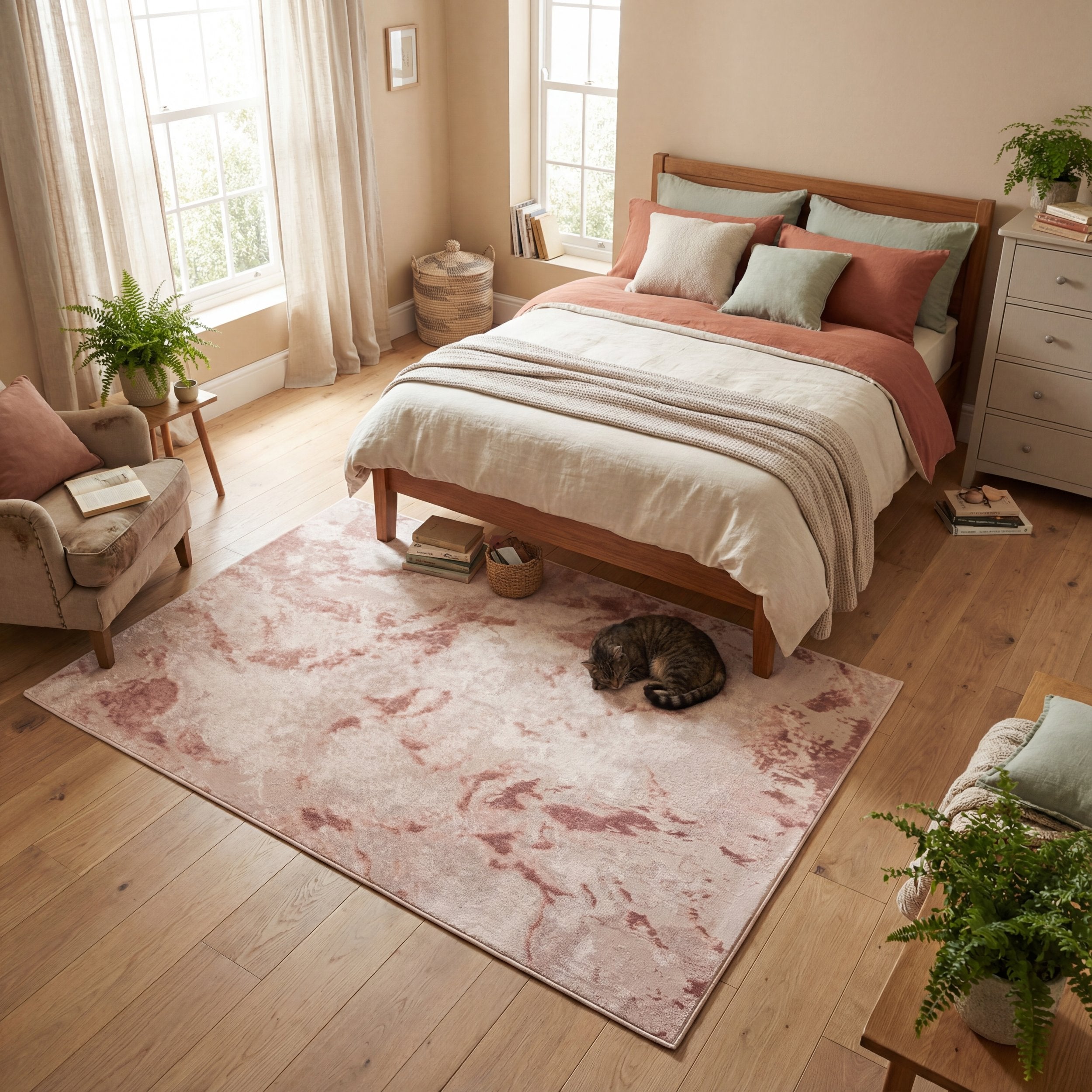 Muse Bahia Marble Pink Rug