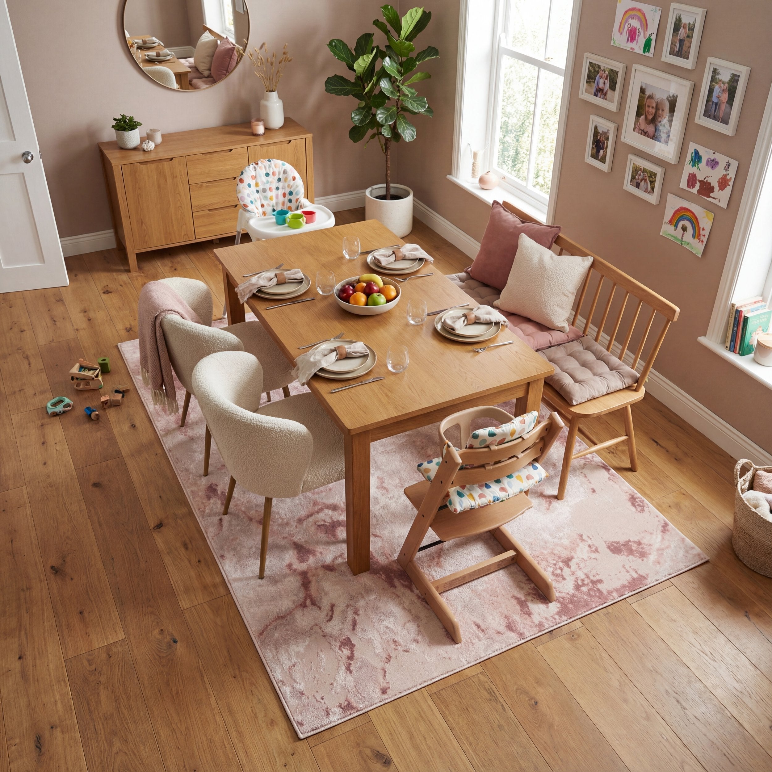 Muse Bahia Marble Pink Rug