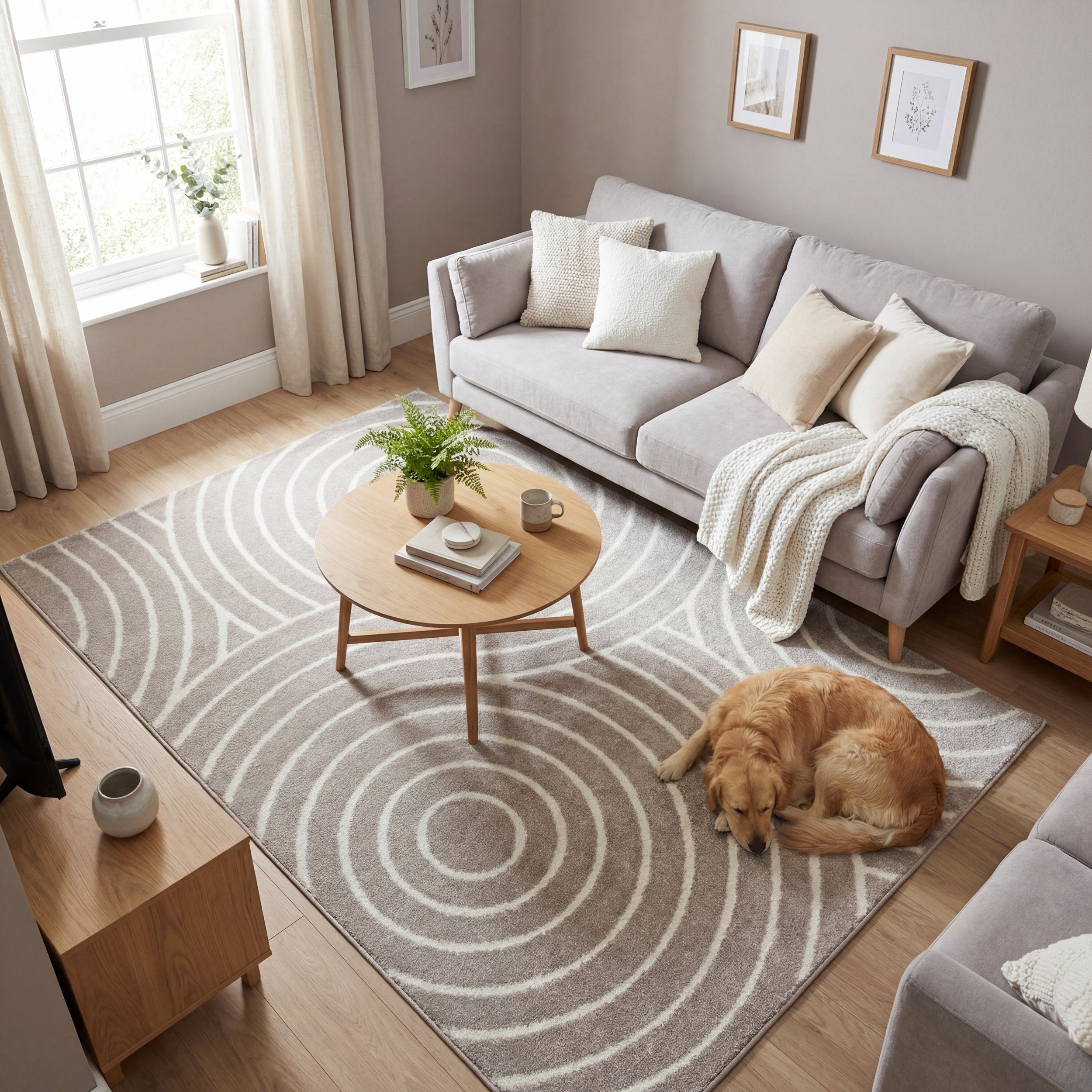 Rhythm Sculpt Natural Rug