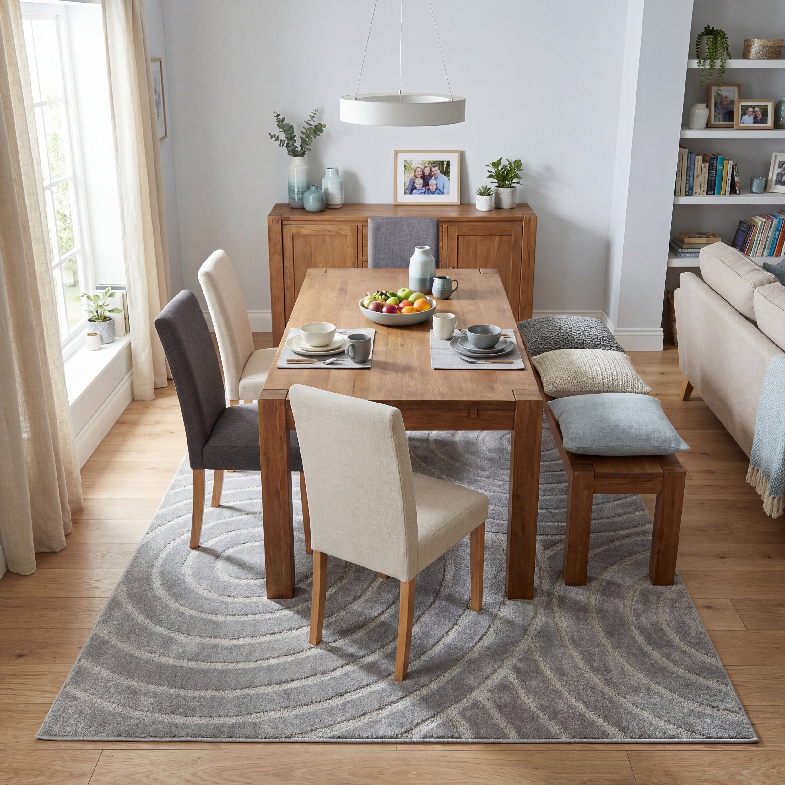 Rhythm Sculpt Grey Rug