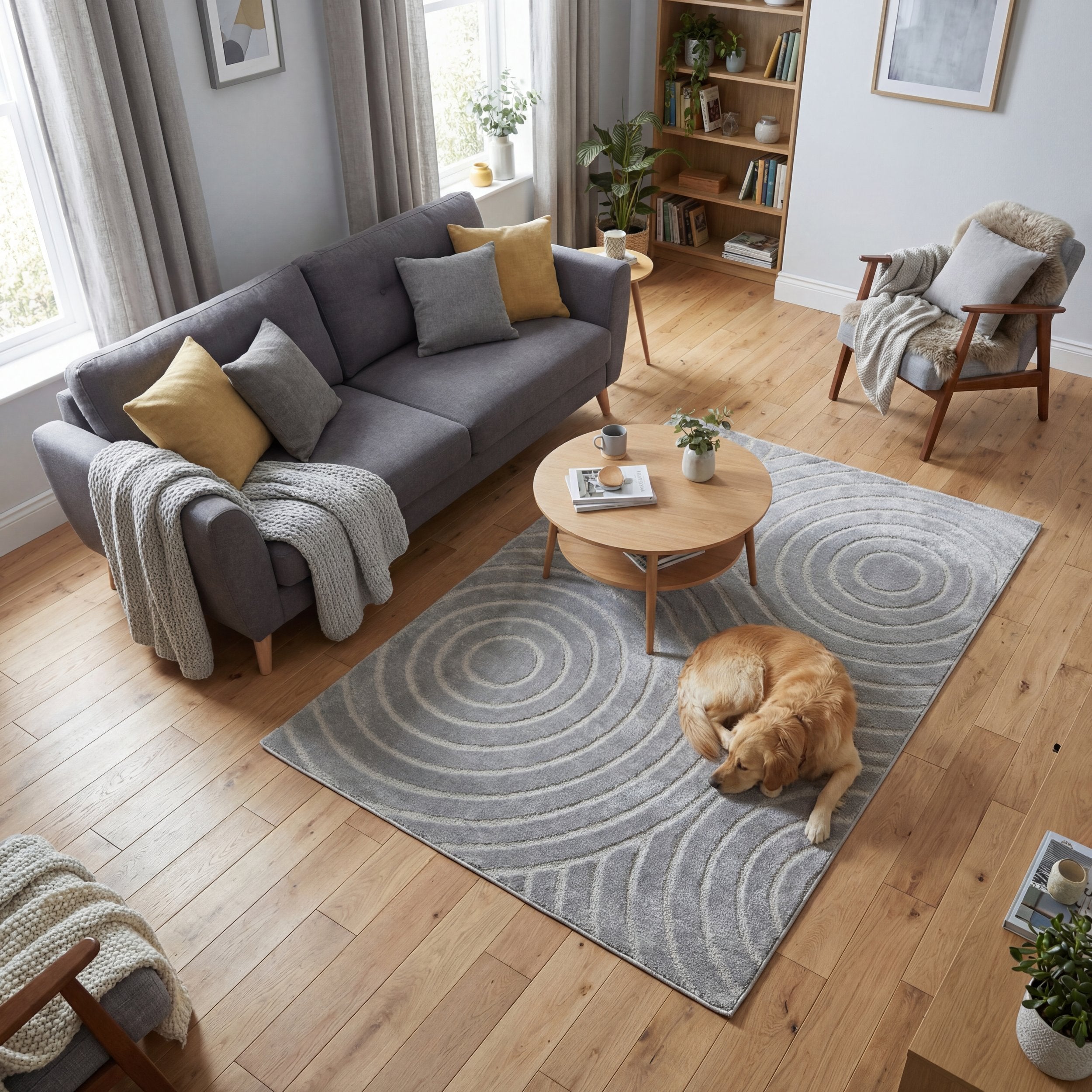 Rhythm Sculpt Grey Rug