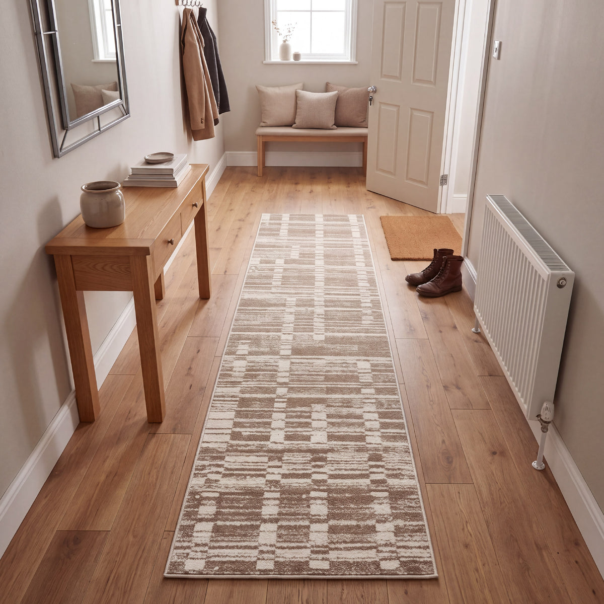 Muse Abstract Natural 60 x 230cm Runner