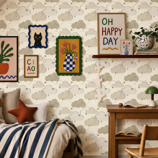 Every Cloud Beige Wallpaper