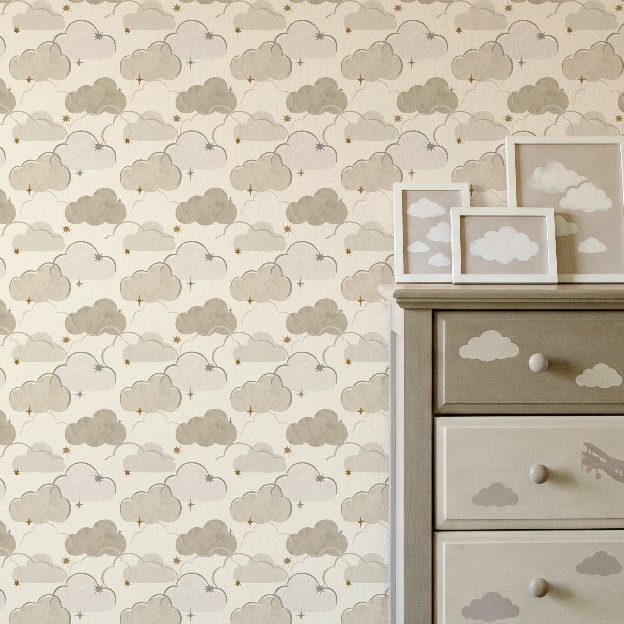 Every Cloud Beige Wallpaper