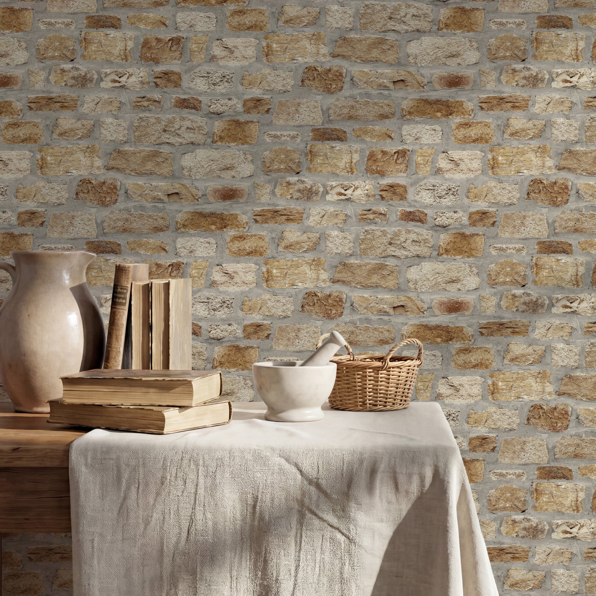 Country Stone Wallpaper