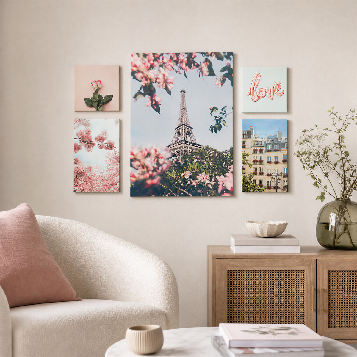 Arthouse Paris in Bloom 5 in 1 Canvas Set
