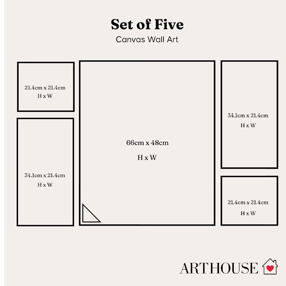 Arthouse Paris in Bloom 5 in 1 Canvas Set